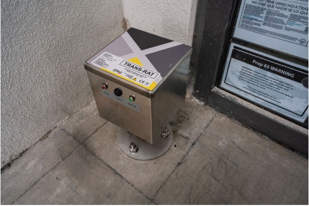 TRANSRAT unit mounted at an exterior doorway